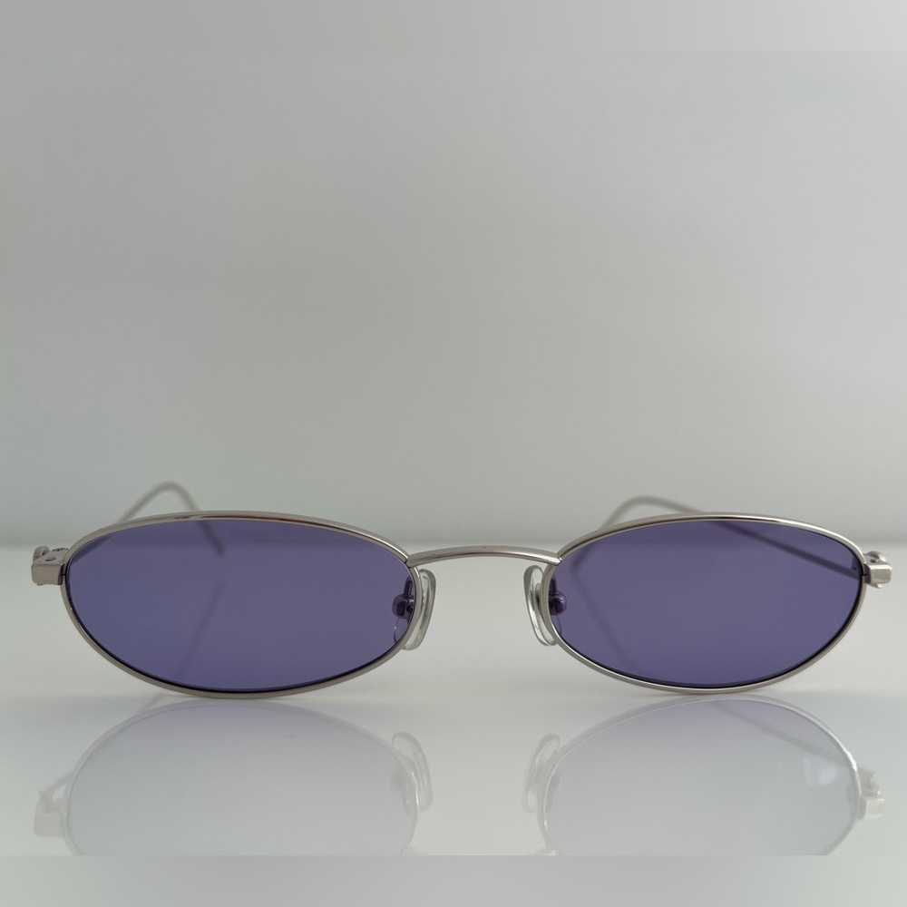 Vintage Sleek Alexander McQueen Purple Glasses